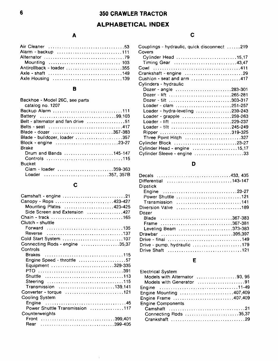 CASE 350 Crawler Parts Manual preview img 8