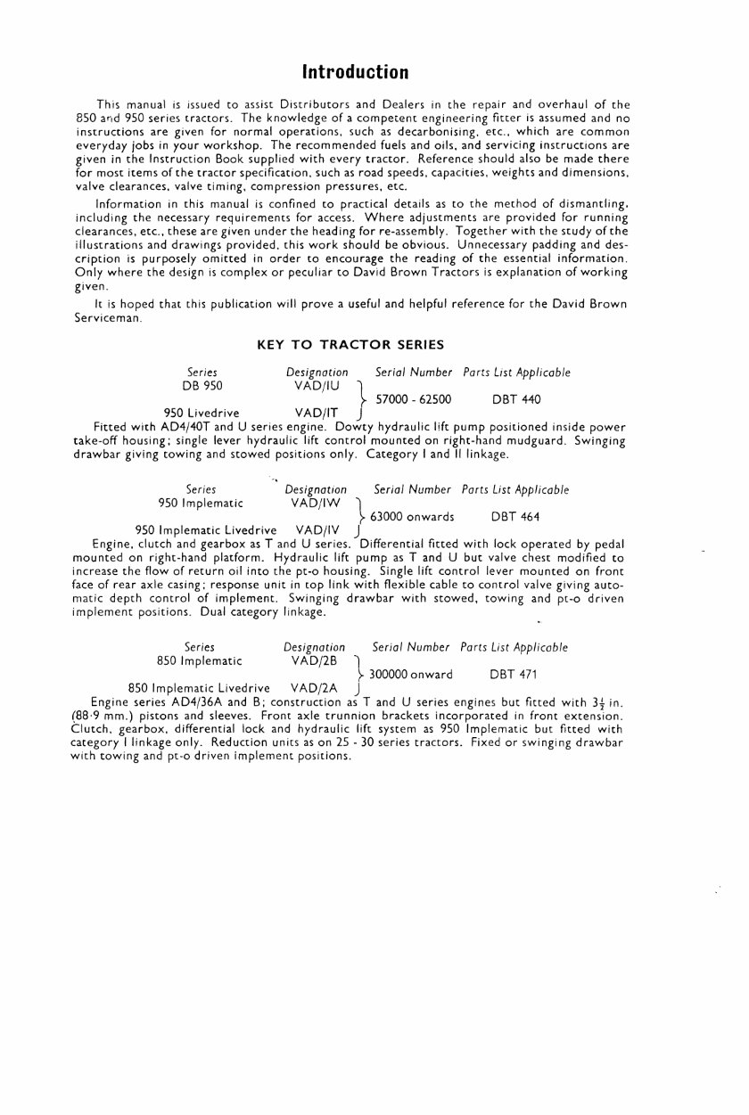 David Brown 850 880 950 990 Series Implematic Tractor Complete Workshop Service Repair Manual preview img 2