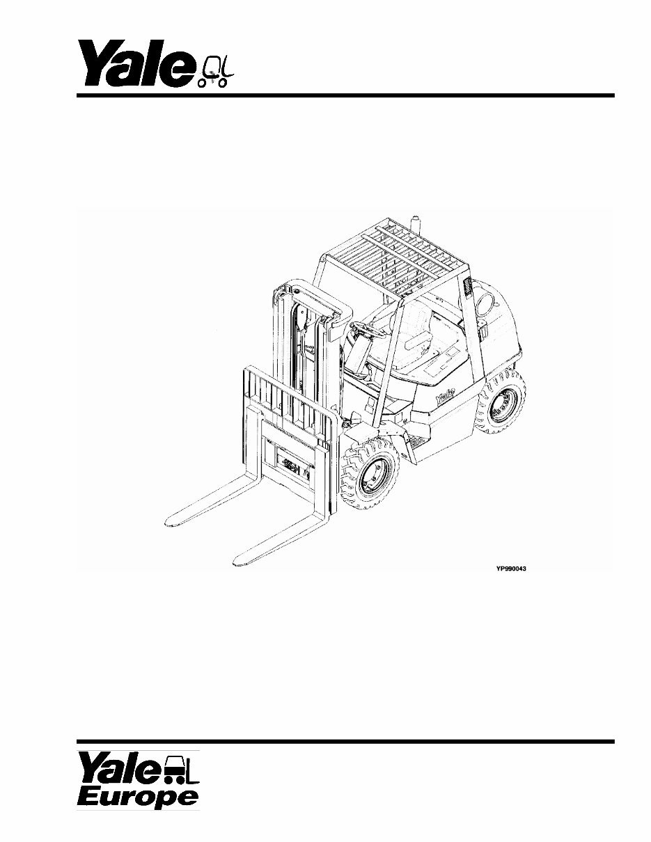 Yale (C813) GDP35-55LJ, GDP35-55MJ, GLP35-55LJ, GLP35-55MJ Forklift Service Parts Catalogue Manual preview img 1