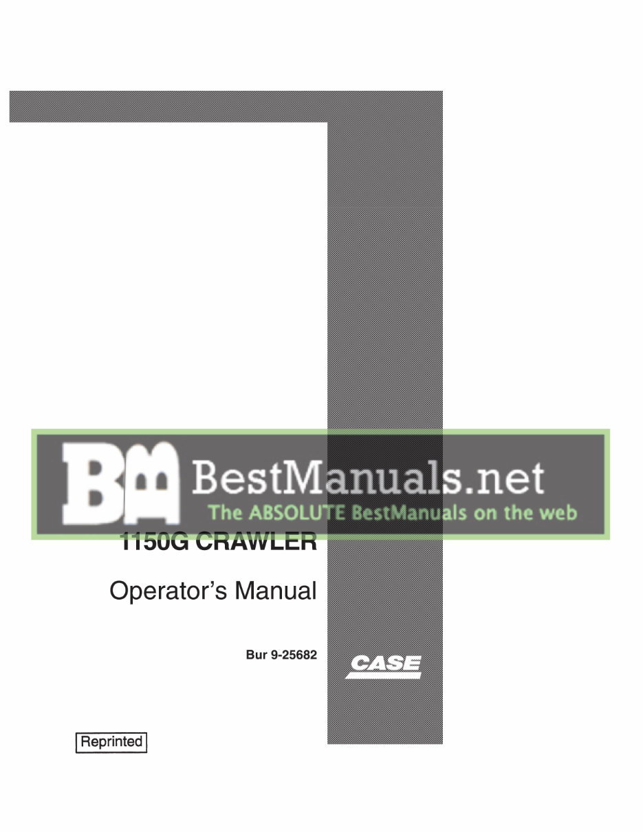 Case 1150G Crawler Operators Owner Instruction Manual - IMPROVED - preview img 1