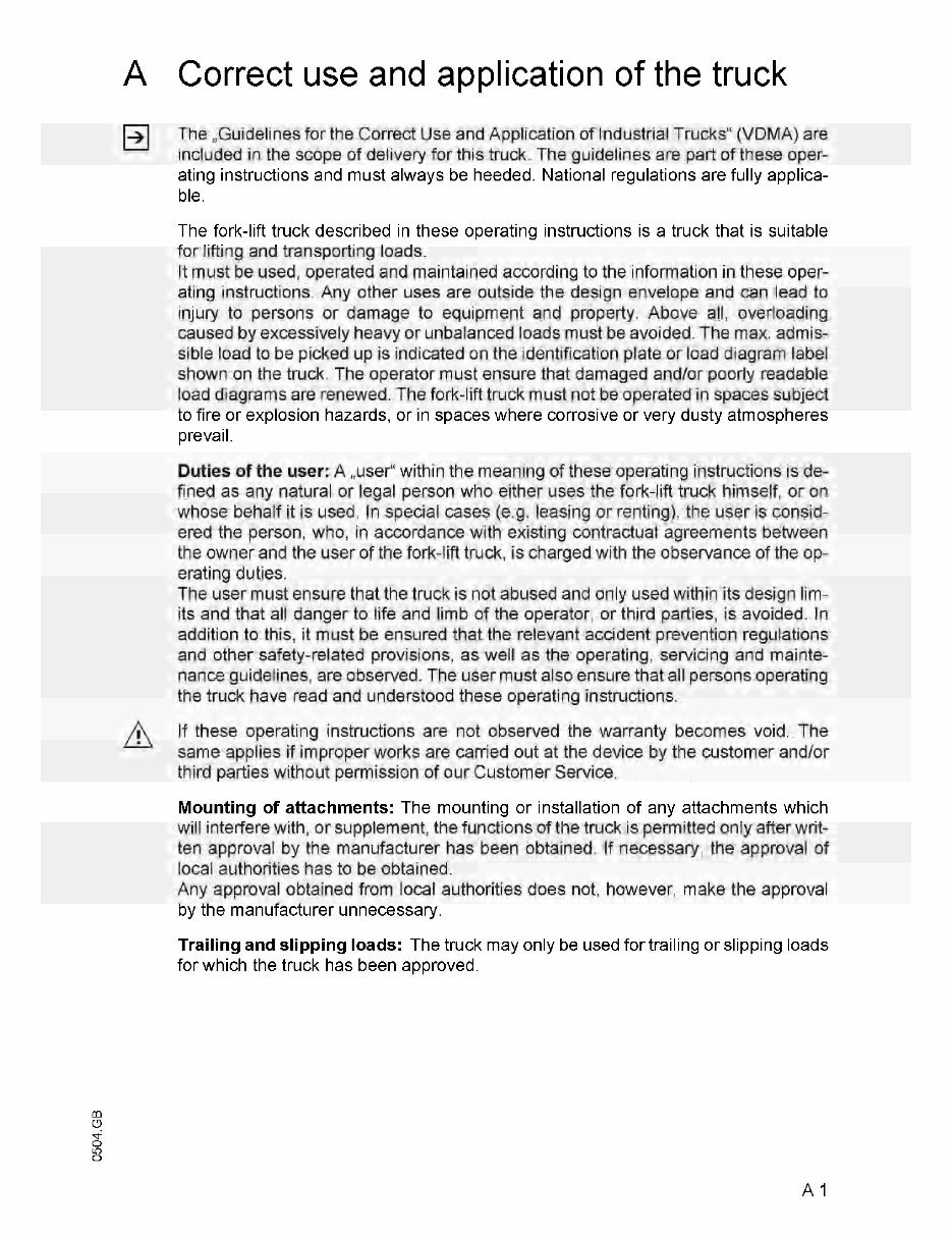 Jungheinrich Electric Lift Truck EFG 316, EFG 318, EFG 320 (08.2004-12.2008) Workshop Service Manual preview img 8