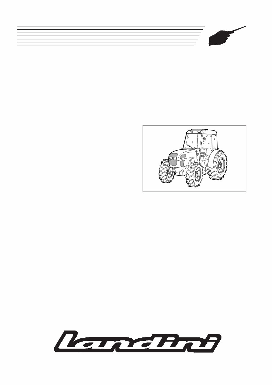 Landini Rex 60, 65, 70, 80, 90 100 V GE Tractor Full Service & Repair Manual preview img 1