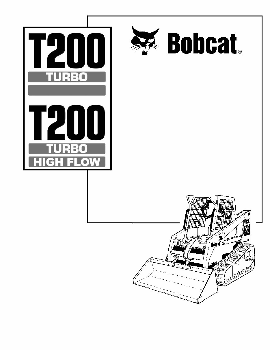 Bobcat T200 Turbo Series Track Loader Complete Workshop Service Repair Manual preview img 1