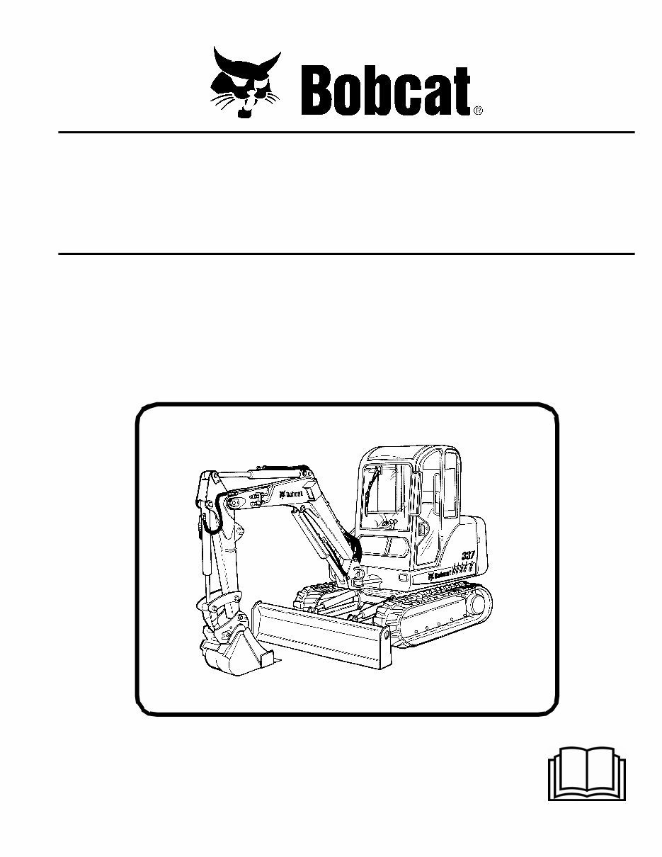 Bobcat 337 AAC811001+ Factory Service & Work Shop Manual preview img 1