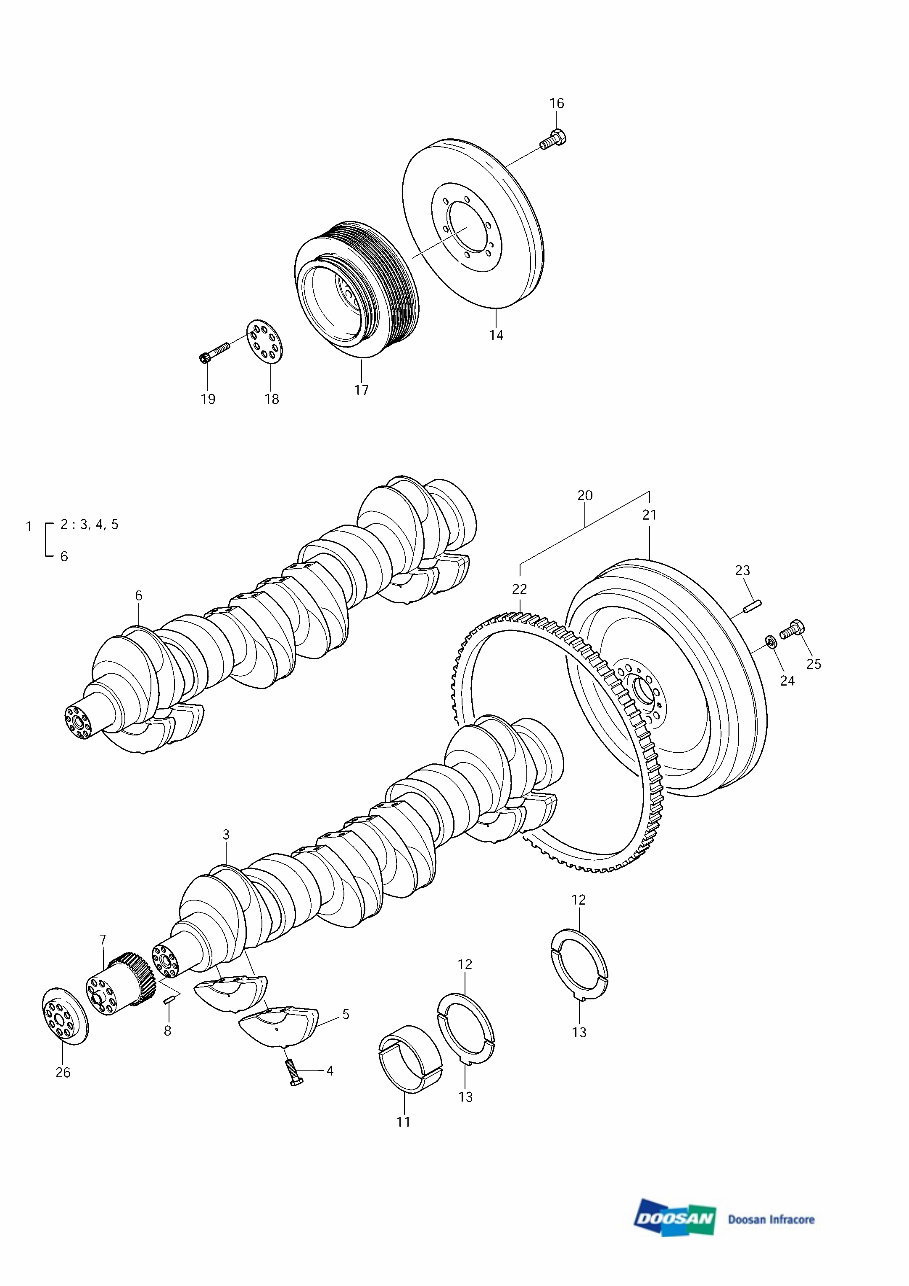 DAEWOO DOOSAN SOLAR 250LC-V (DIEU EXP) Crawler Excavator Service Parts Catalogue Manual preview img 9