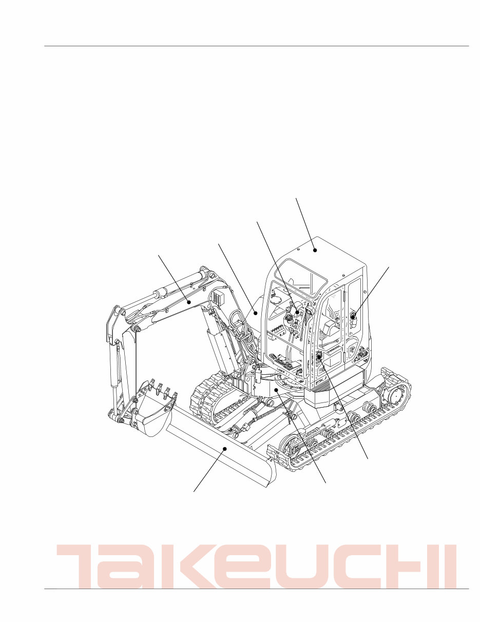 Takeuchi TB153FR Compact Excavator Service Parts Catalogue Manual (SN: 15820004 and up) preview img 1