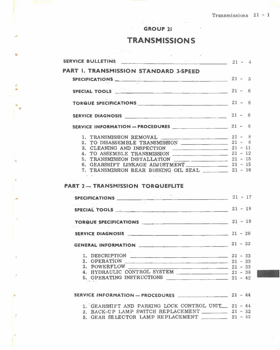 Chrysler Torqueflite Transmission Overhaul Manual preview img 1