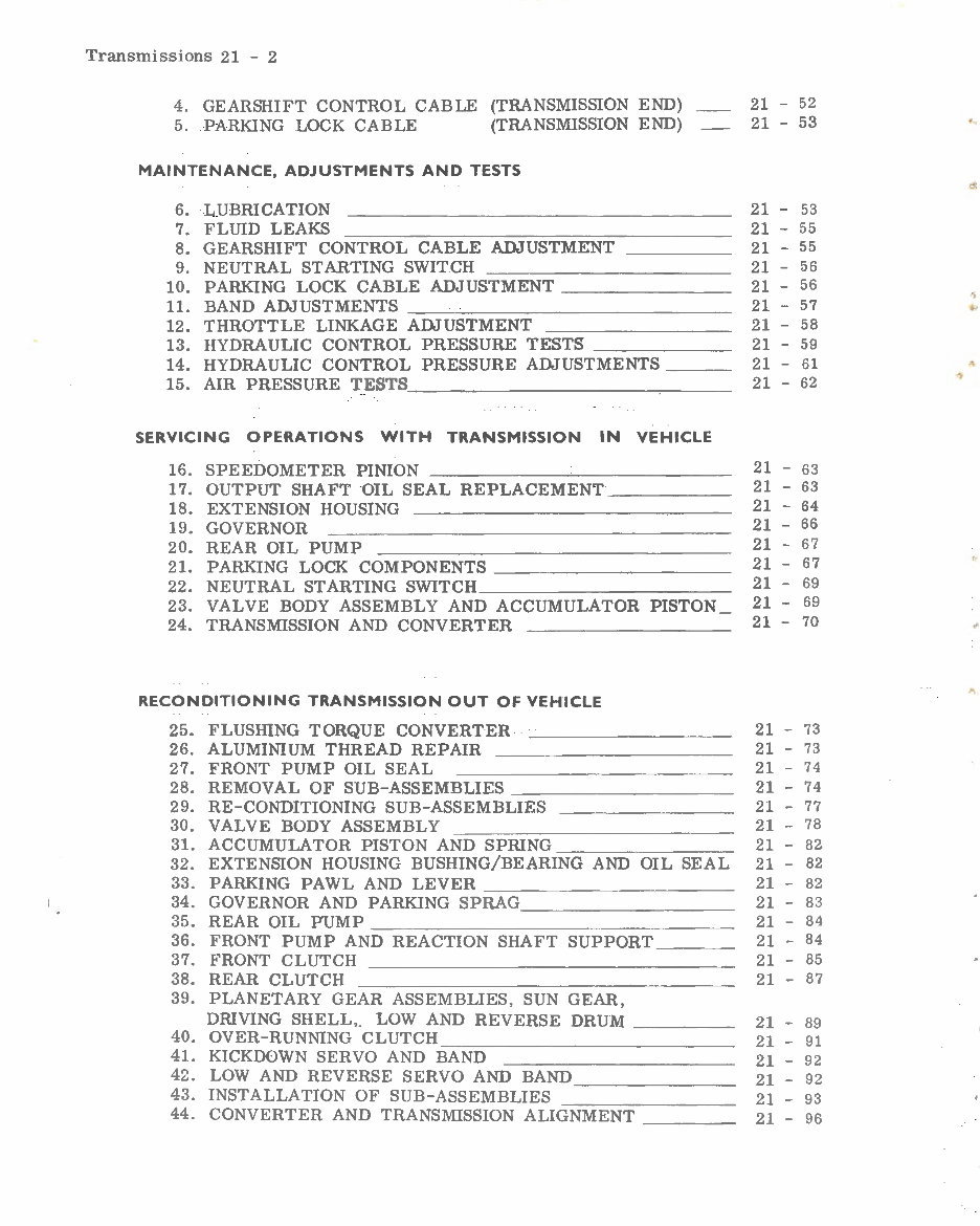 Chrysler Torqueflite Transmission Overhaul Manual preview img 2