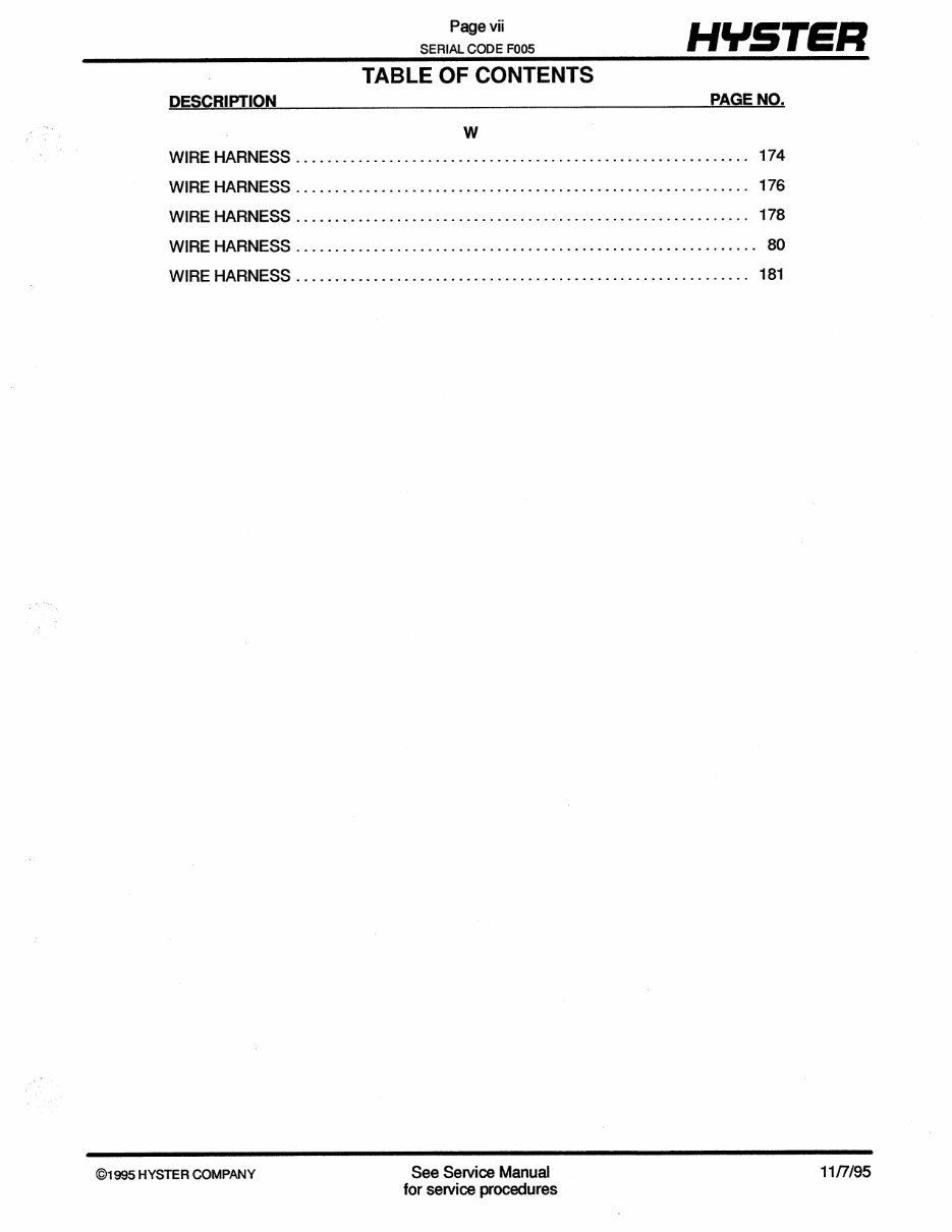 Hyster Challenger F005 (H70XL, H110XL, H90XLS) Forklift Parts Manual preview img 8