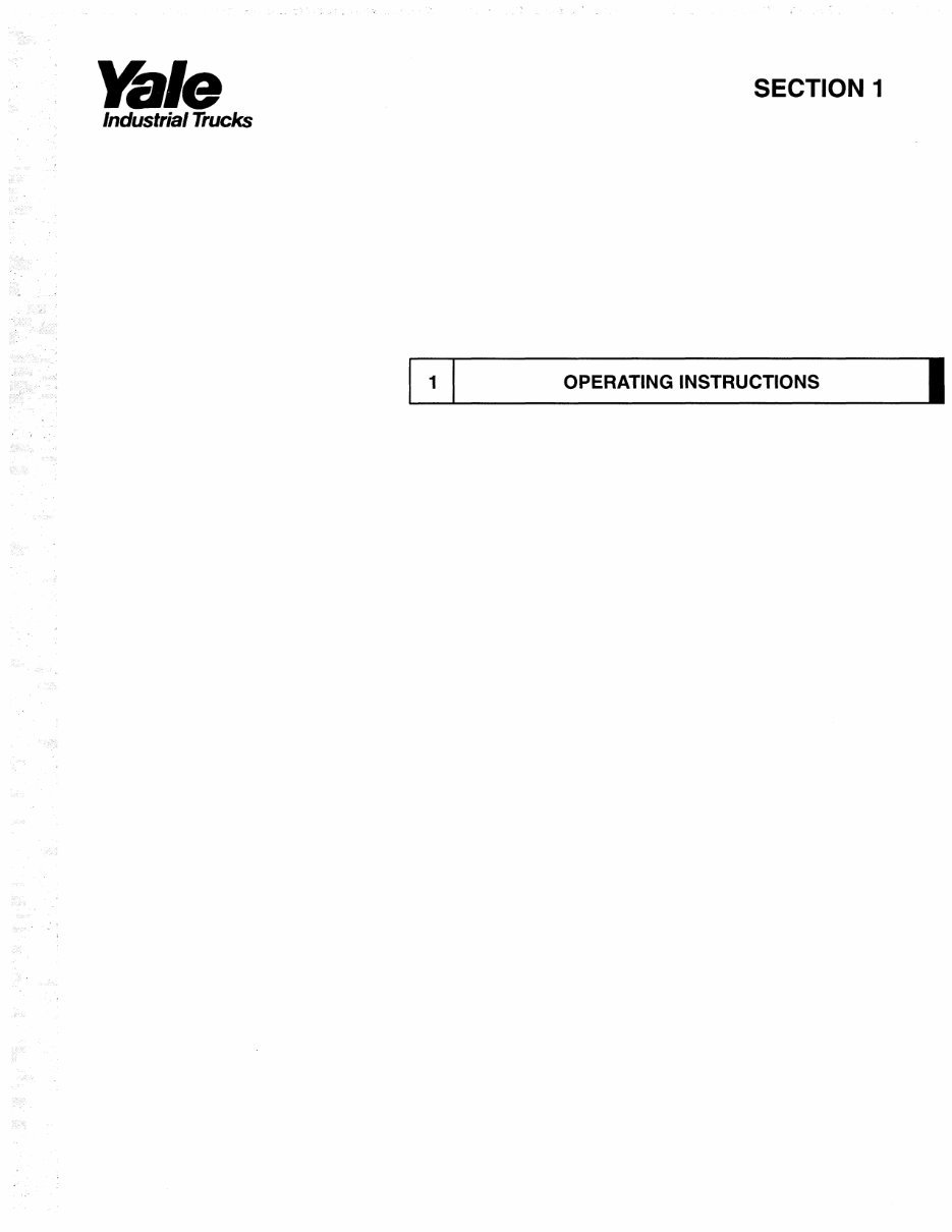 Yale Electric Forklift Truck ERP030TFN, ERP035TFN, ERP040TFN Workshop Service Manual preview img 5