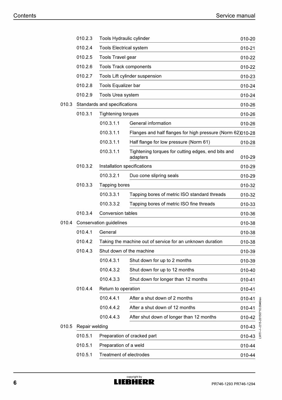 Liebherr PR746 - 1293, PR746 - 1294 Crawler Dozer Service Repair Workshop Manual preview img 6