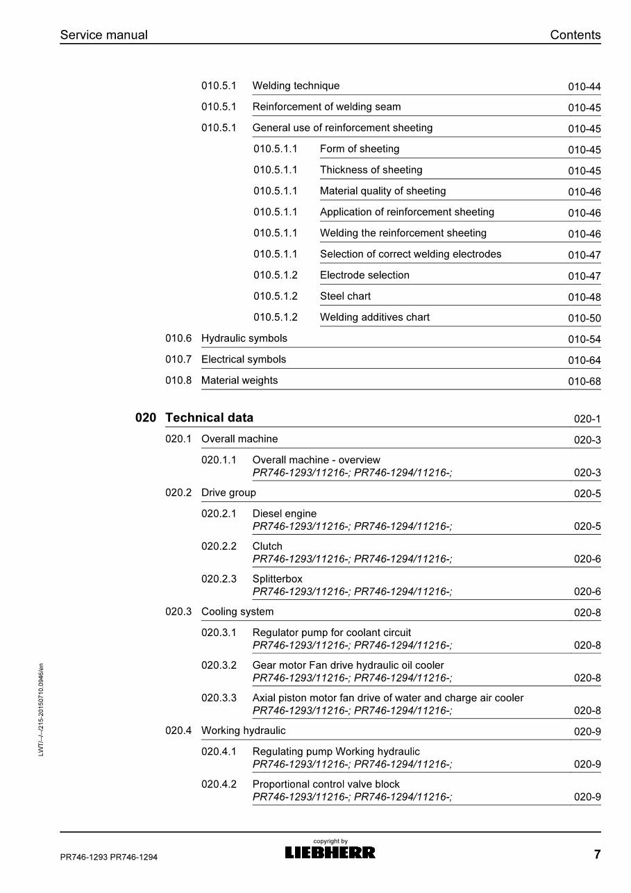 Liebherr PR746 - 1293, PR746 - 1294 Crawler Dozer Service Repair Workshop Manual preview img 7