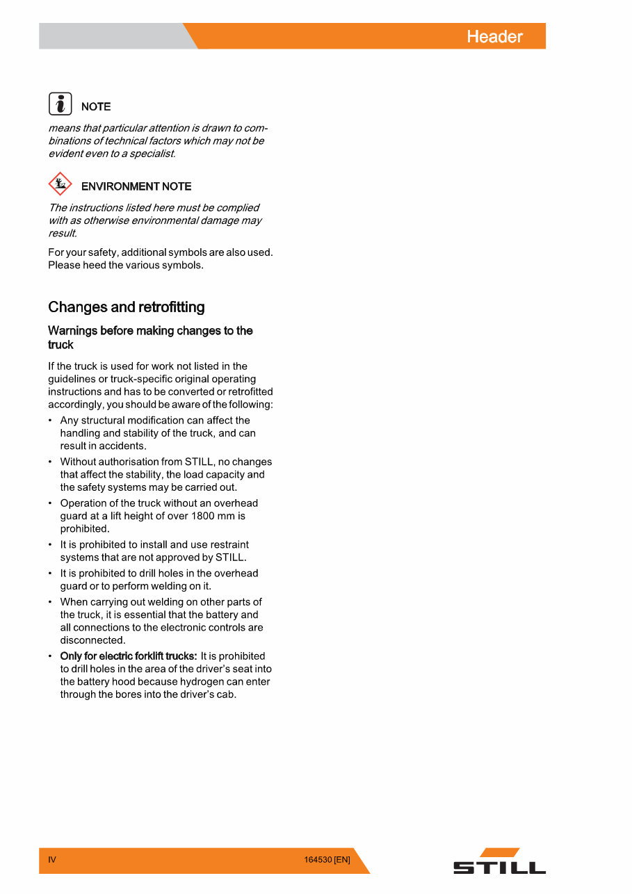 Still RX50-10, RX50-13, RX50-15, RX50-16 Electric Forklift Truck Service Repair Workshop Manual preview img 4