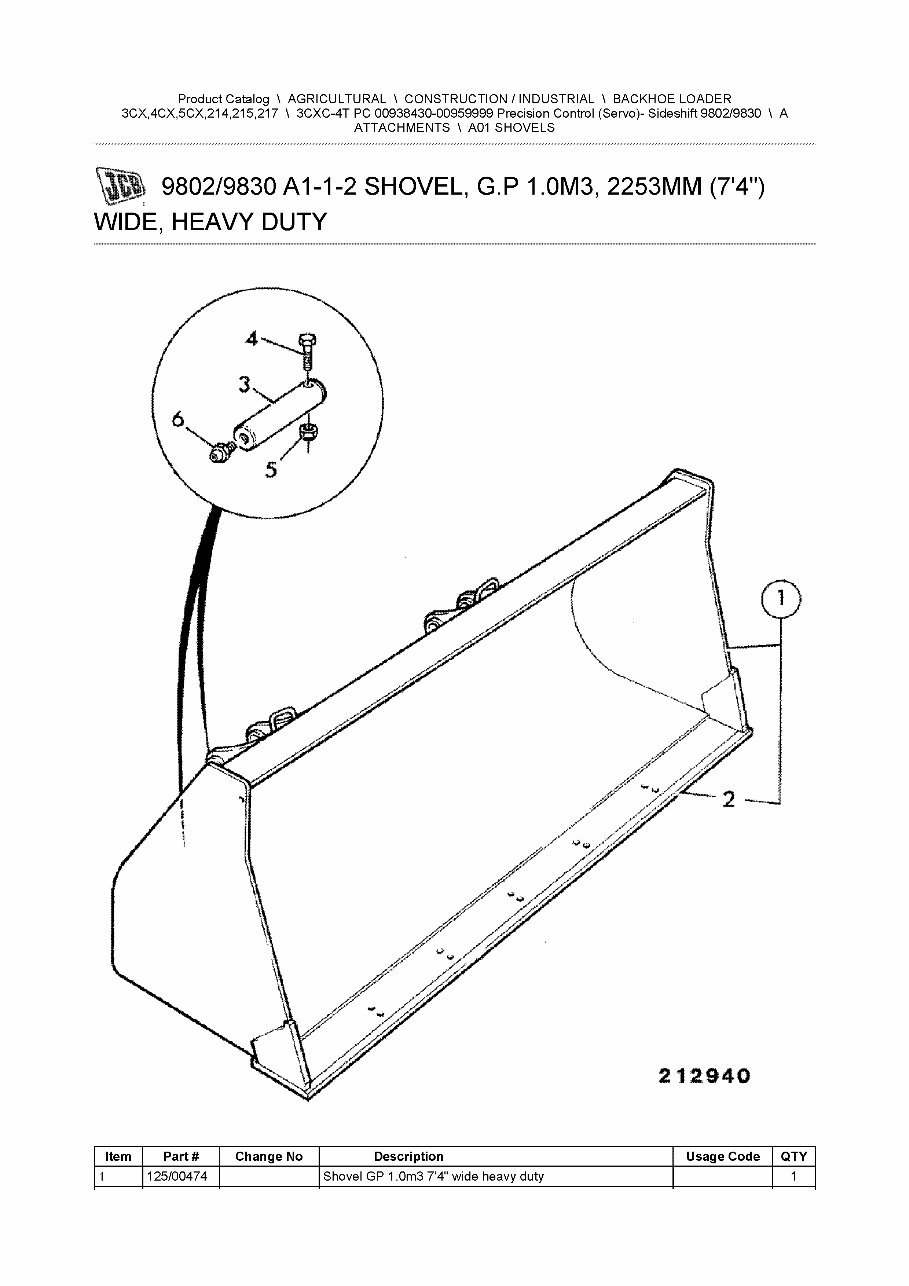 JCB 3CXC-4T PC BACKHOE Loader Parts Catalog Manual (SER. 00938430-00959999) preview img 4