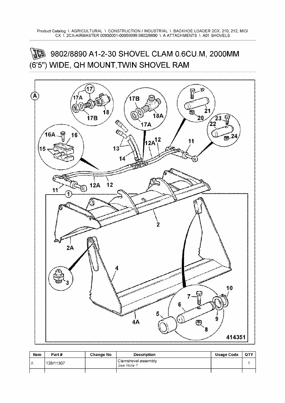 JCB 2CX-AIRMASTER BACKHOE Loader Parts Catalog Manual #1 preview img 10
