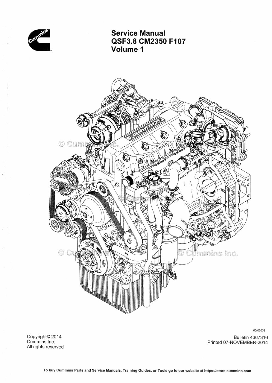 Cummins QSF3.8 CM2350 F107 Engine Service Repair Manual preview img 2