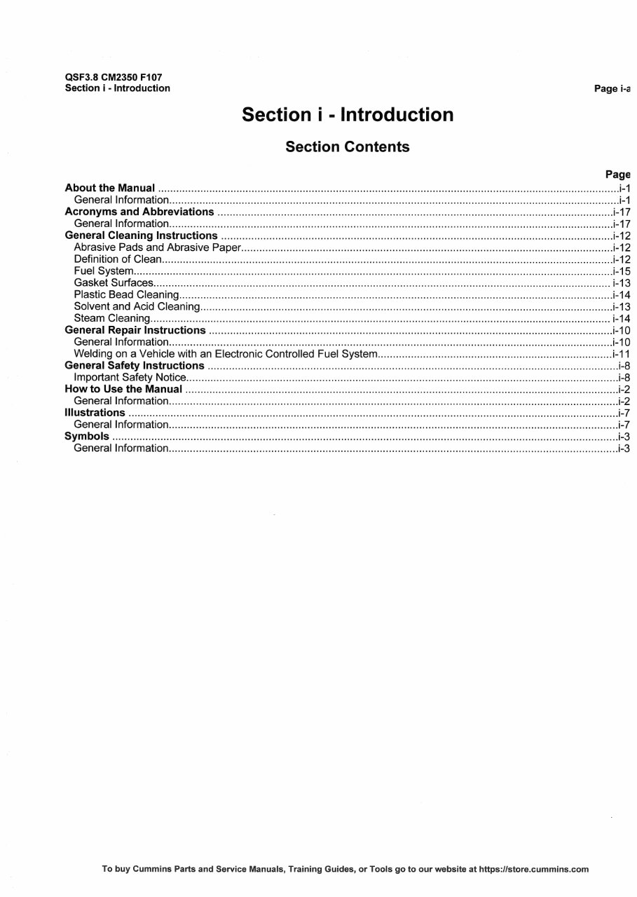 Cummins QSF3.8 CM2350 F107 Engine Service Repair Manual preview img 6