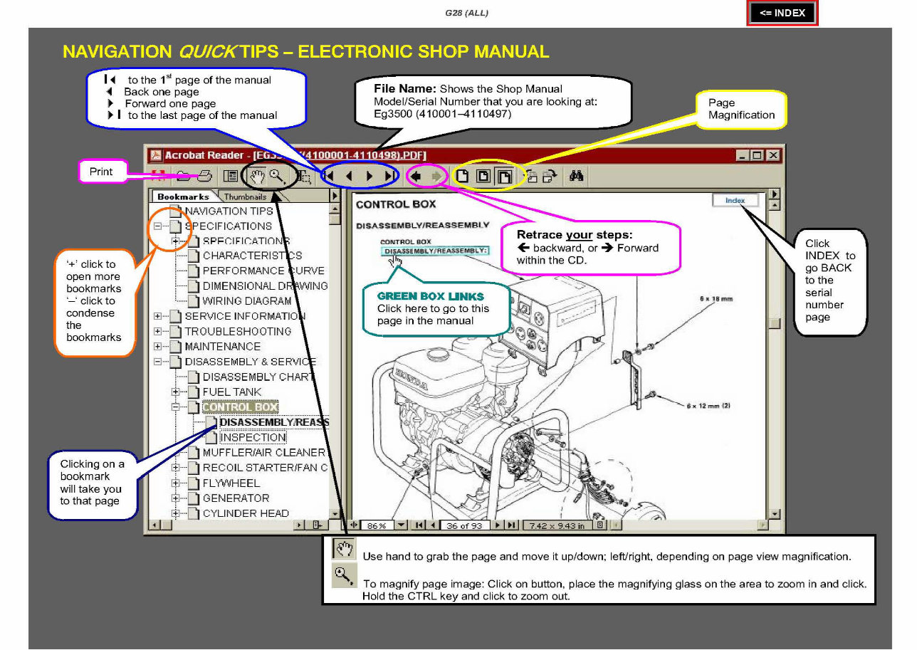 Honda G28 Horizontal Shaft Engine Repair Manual | eManualOnline