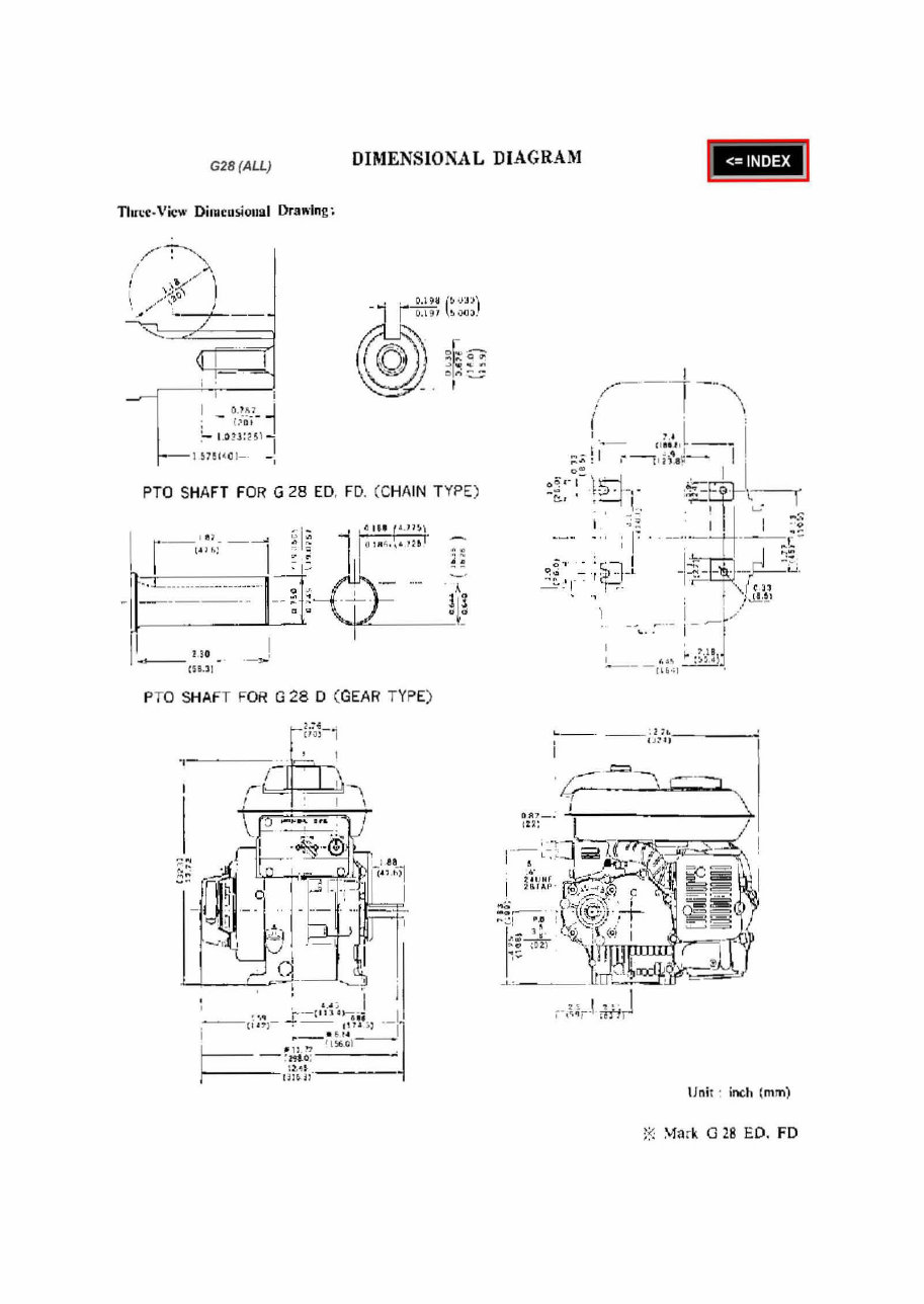 Honda G28 Horizontal Shaft Engine Repair Manual preview img 6