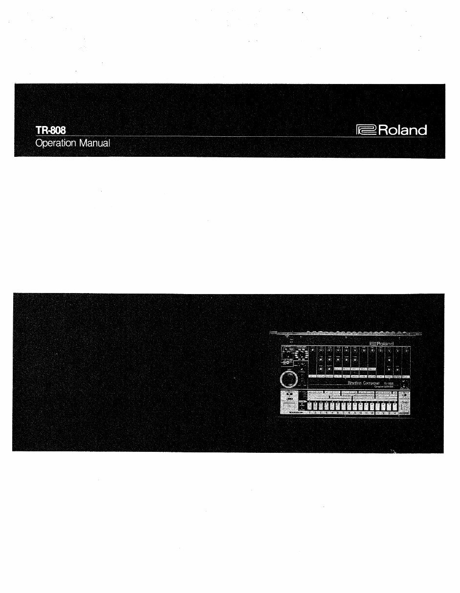 Roland tr808 tr-808 808 complete service manual preview img 1