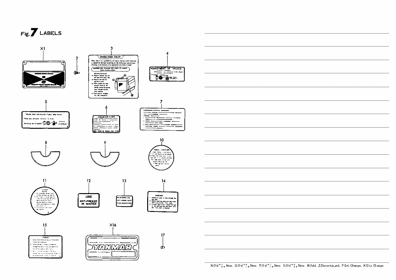 Yanmar YM169, YM169D Tractor Parts Catalog Manual preview img 9