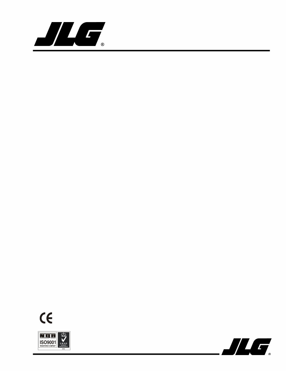 JLG 600S 600SJ 600A 600AJ Service & Repair Workshop Manual preview img 1