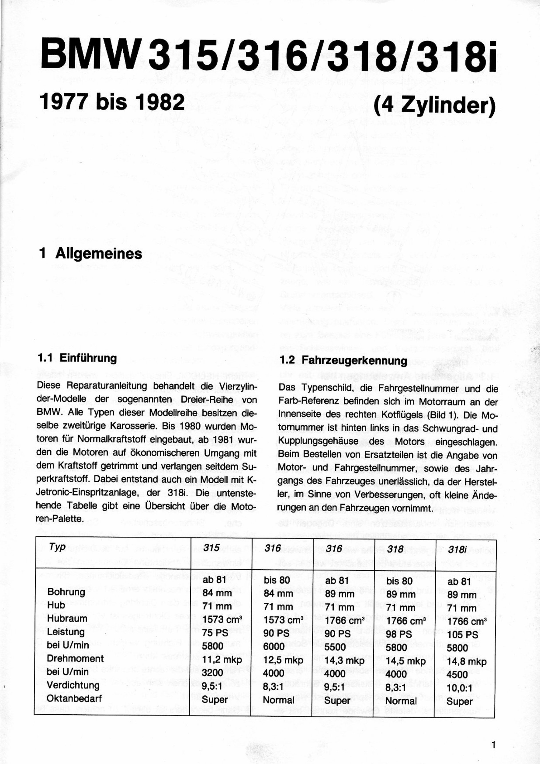 1977-1992 BMW 315, 316 E21 Service & Repair Manual preview img 3