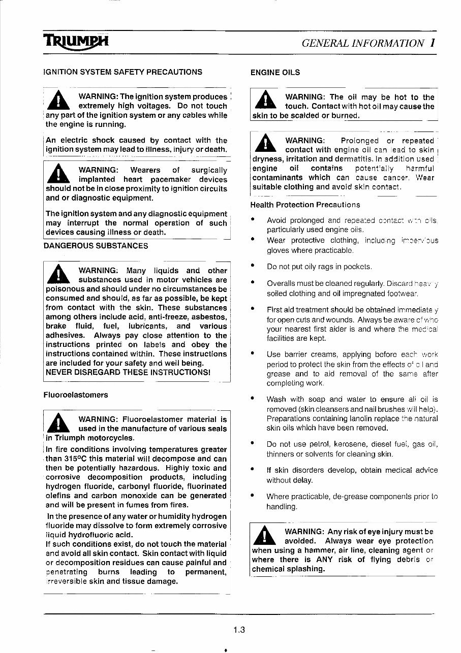 TRIUMPH TIGER 955CC 955I FUEL INJECTED Full Service & Repair Manual 2005-2006 preview img 8