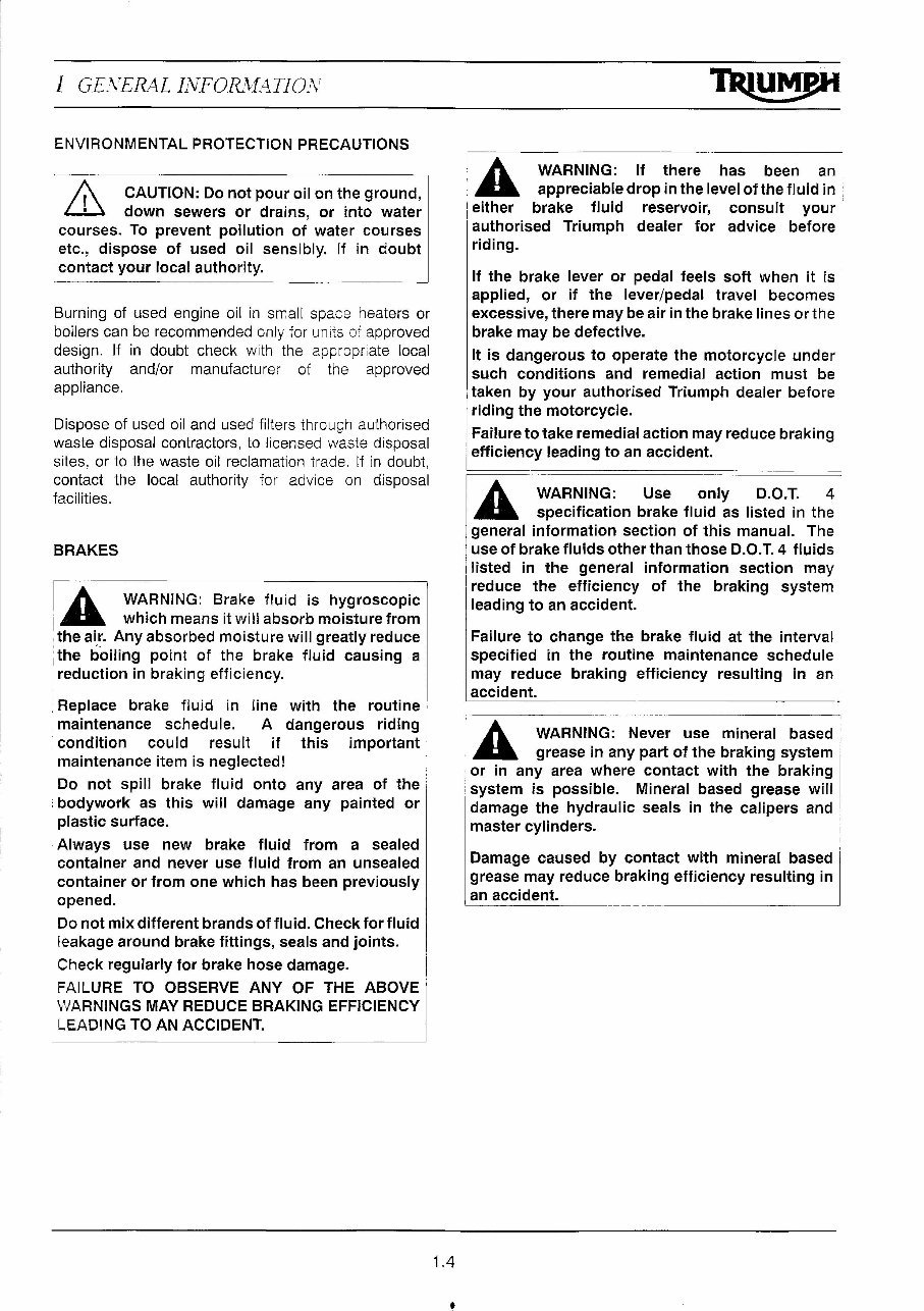 TRIUMPH TIGER 955CC 955I FUEL INJECTED Full Service & Repair Manual 2005-2006 preview img 9