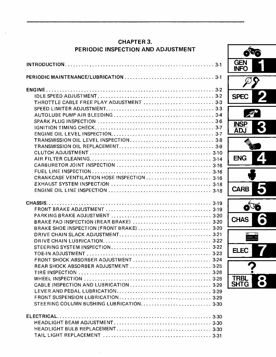 Yamaha Blaster YFS200U YFS200A YFS200P 1988-2006 Manual preview img 7