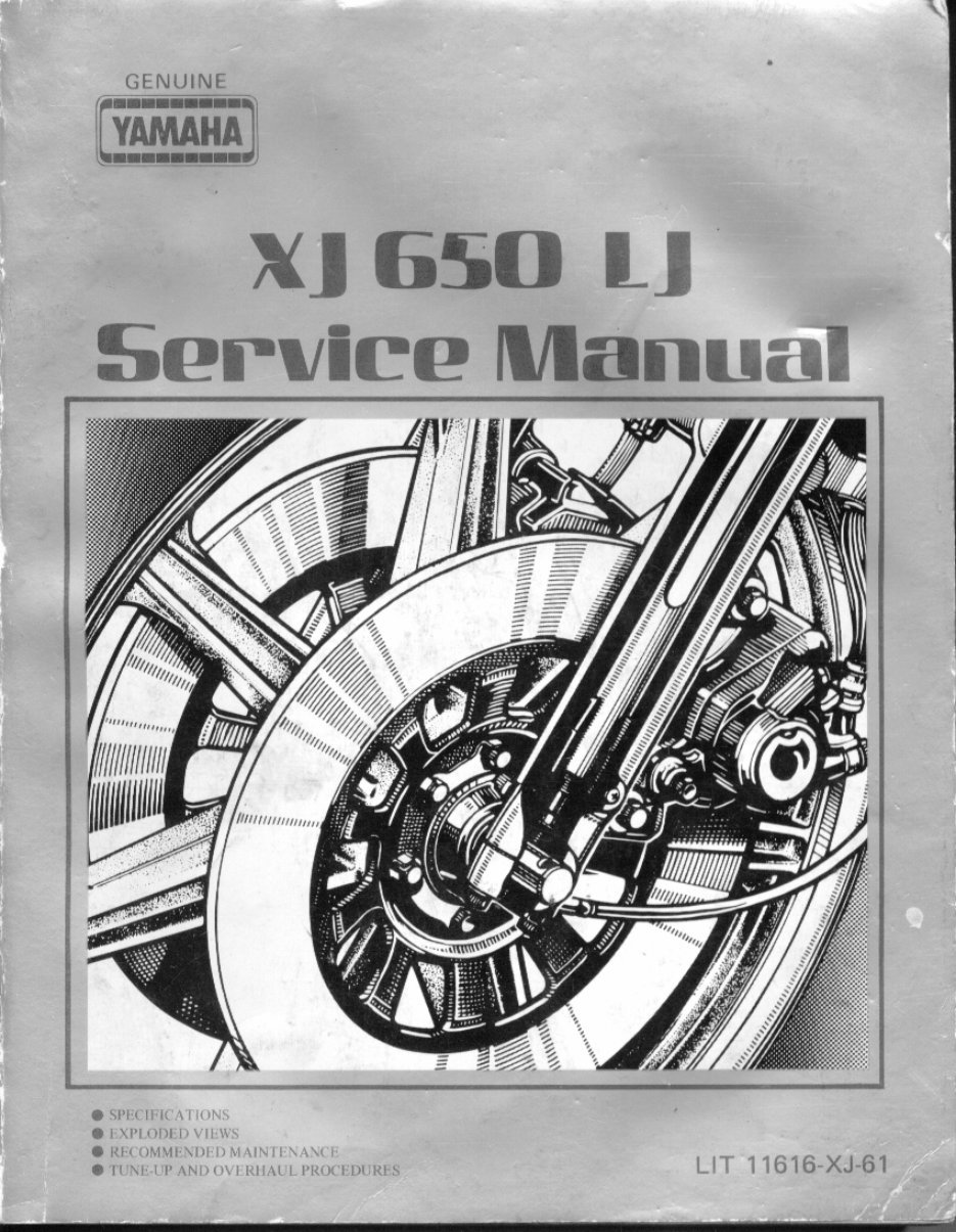 YAMAHA XJ650LJ TURBO Workshop Repair Manual All 1982 Onwards Models Covered preview img 1