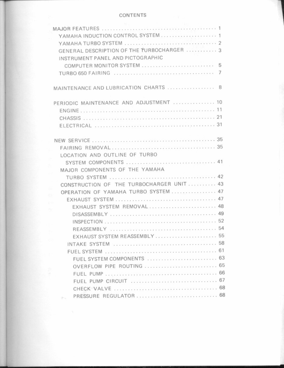 YAMAHA XJ650LJ TURBO Workshop Repair Manual All 1982 Onwards Models Covered preview img 10