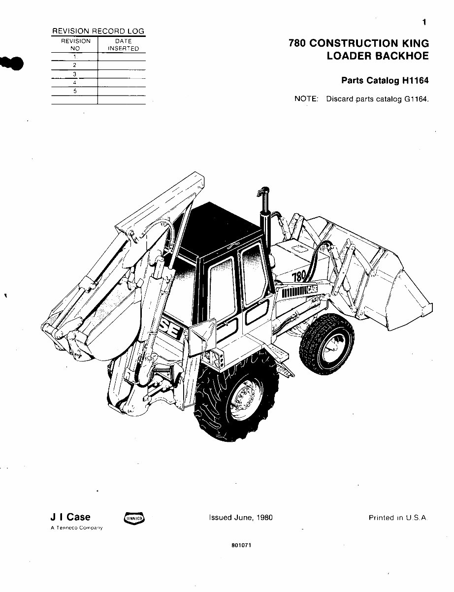 CK CASE 780CK 780 CD BACKHOE Loader DIGGER Part Parts EPC IPL Manual EVERY Part in Exploded View & preview img 1
