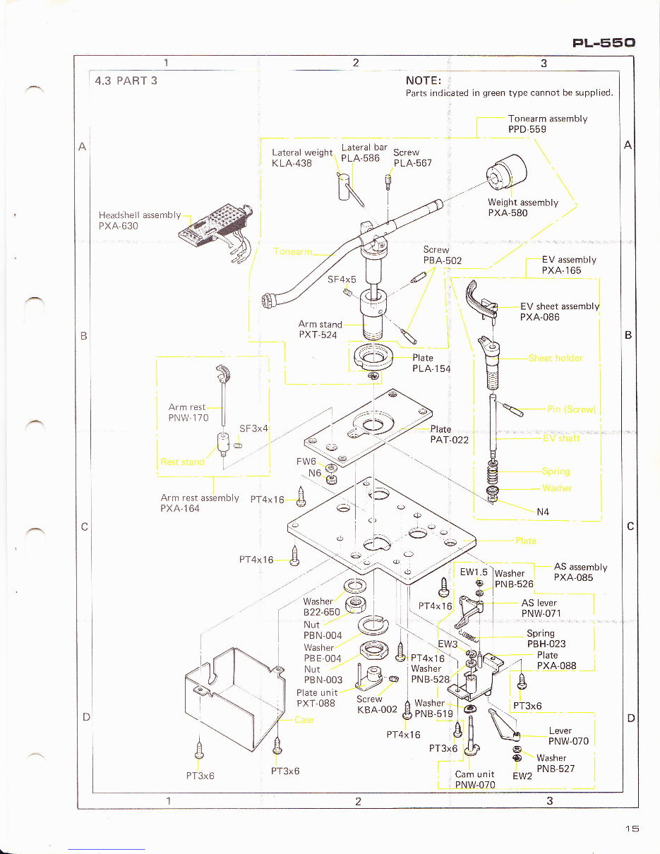 PIONEER PL-550 DIRECT DRIVE TURNTABLE Service Manual preview img 10