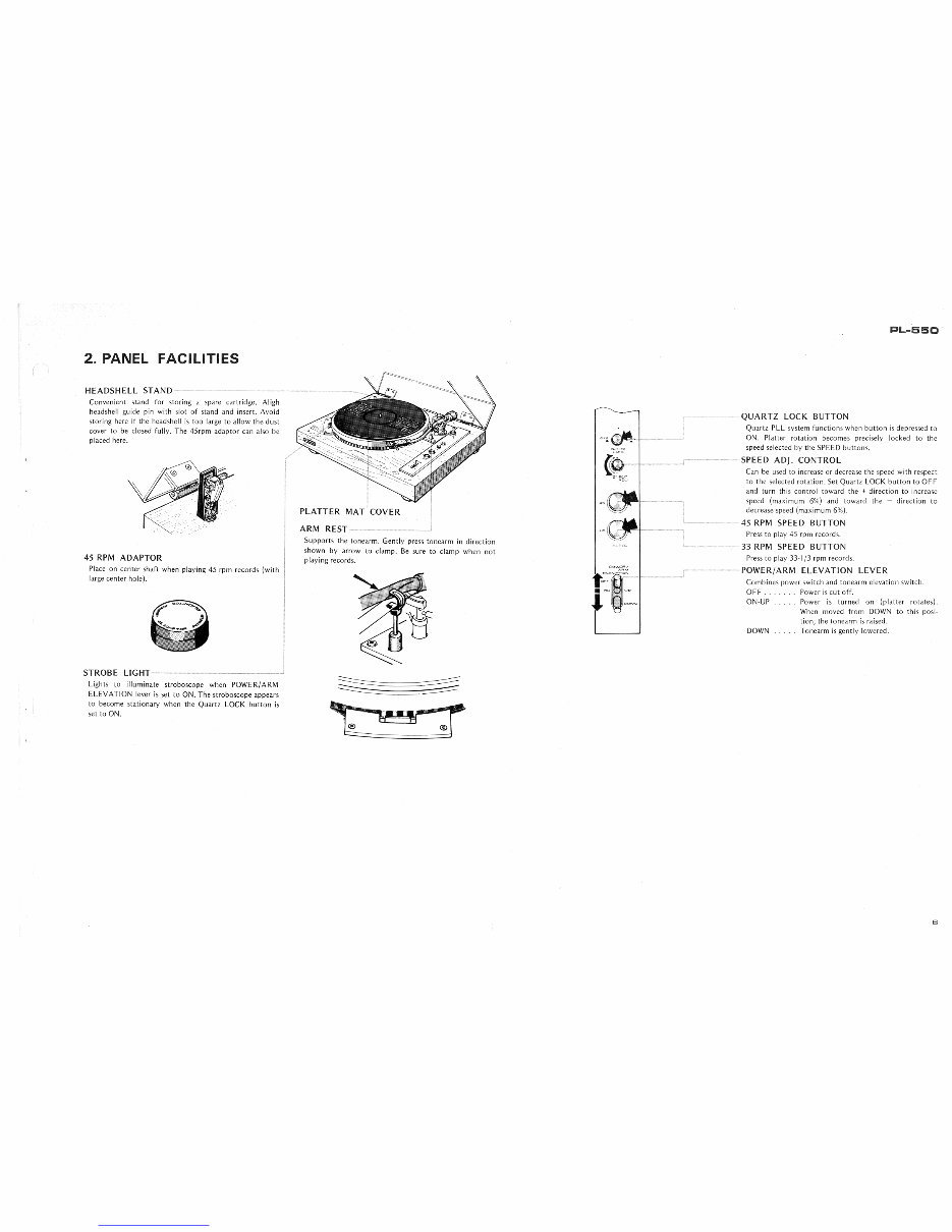 PIONEER PL-550 DIRECT DRIVE TURNTABLE Service Manual preview img 4