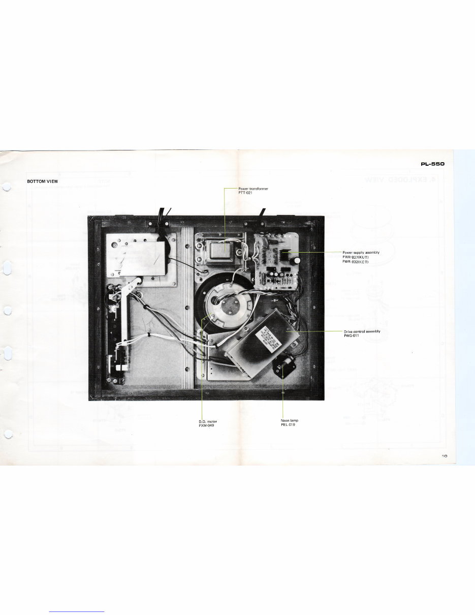 PIONEER PL-550 DIRECT DRIVE TURNTABLE Service Manual preview img 6
