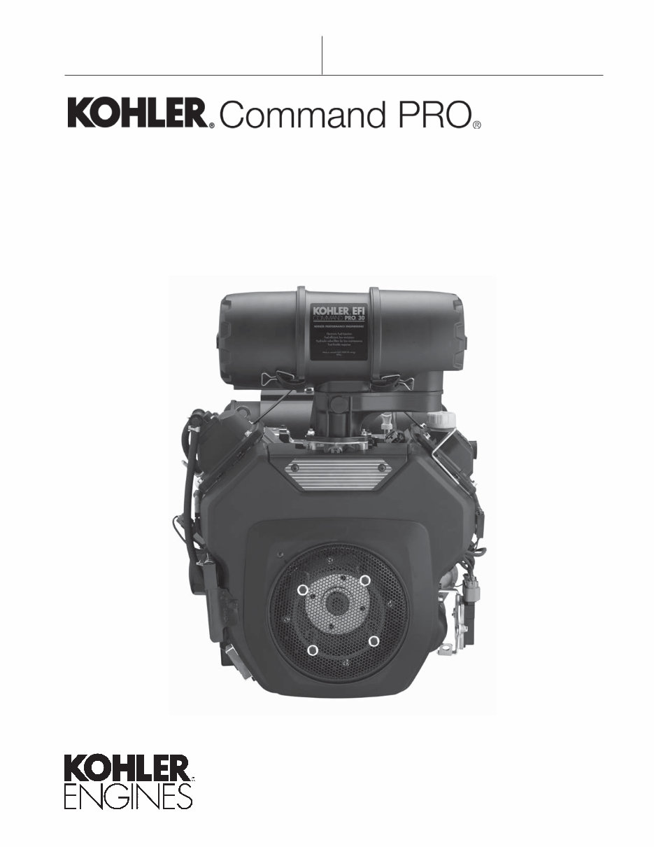 KOHLER COMMand PRO EFI Model ECH740 27HP Engine Full Service & Repair Manual preview img 1