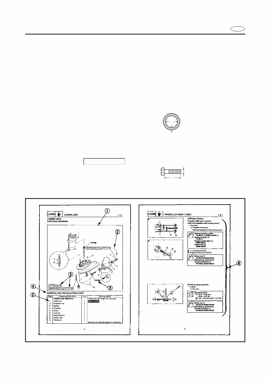 2004 Yamaha F25 ELHC Outboard service repair maintenance manual. Factory Service Manual preview img 5