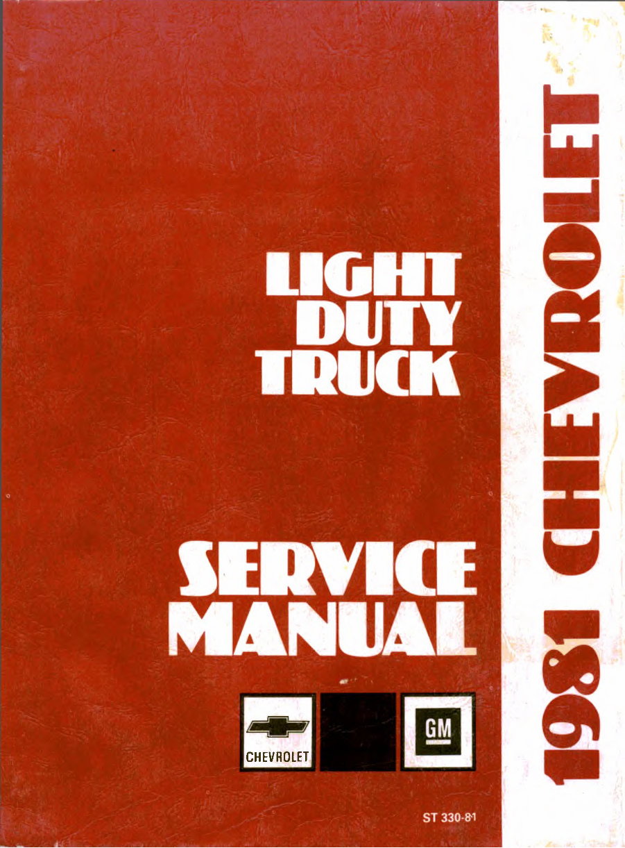 1981 Chevrolet Light Duty Truck 10 to 30 Service & Repair Manual preview img 1