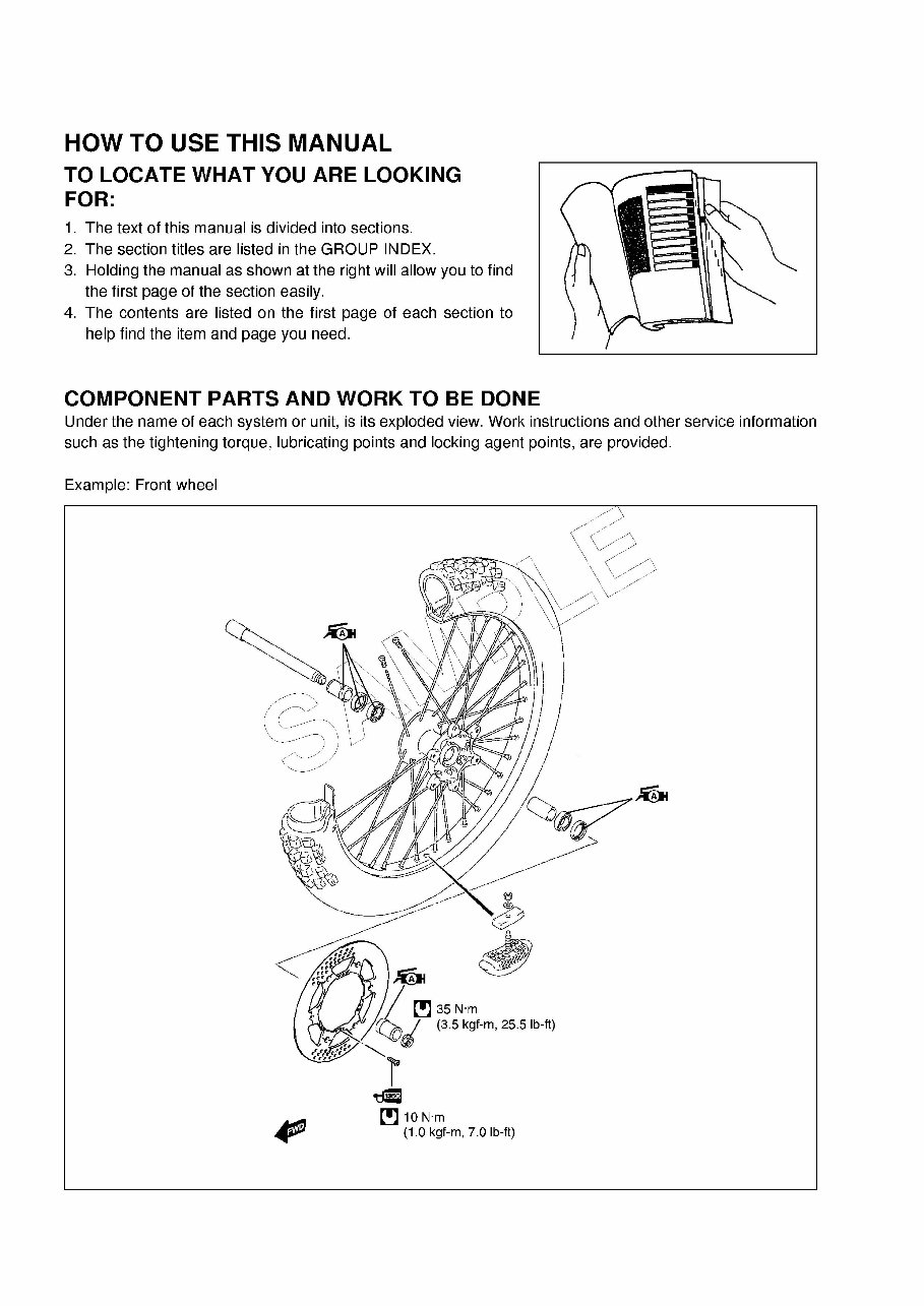 2011 Suzuki RM250 Service & Repair Manual preview img 2