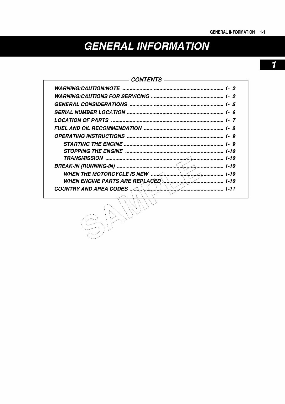 2011 Suzuki RM250 Service & Repair Manual preview img 4