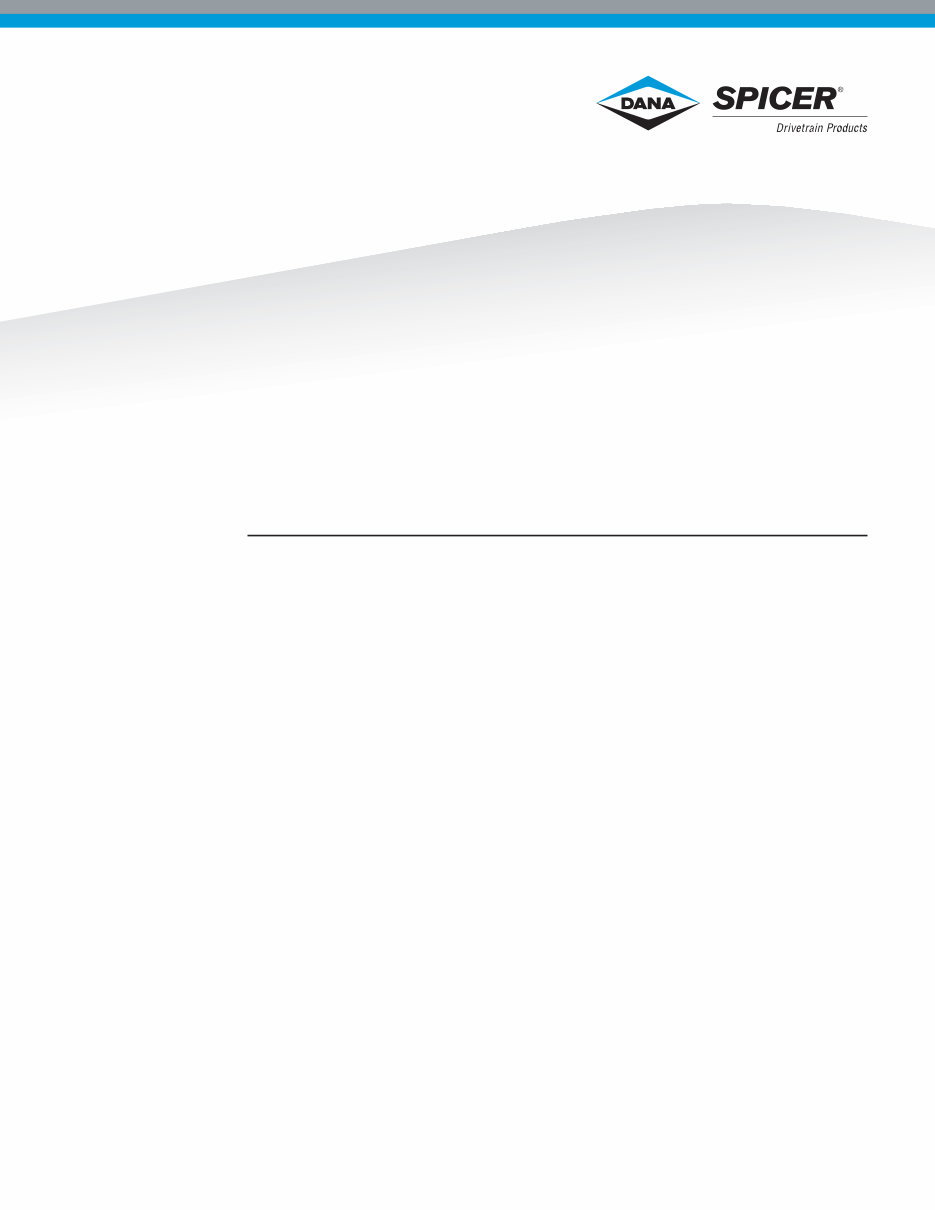 DANA Spicer Single Drive Axles Service Manual preview img 1