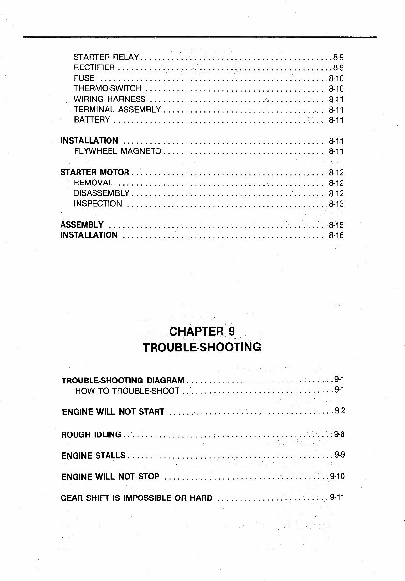 1992 Yamaha 55HP 2-Stroke Outboards (C55ELRP/C55ELRQ/C55ELRR/C55ELRS/C55ELRT/C55TLRS/C55TLRT) OEM Service & Repair Manual preview img 10