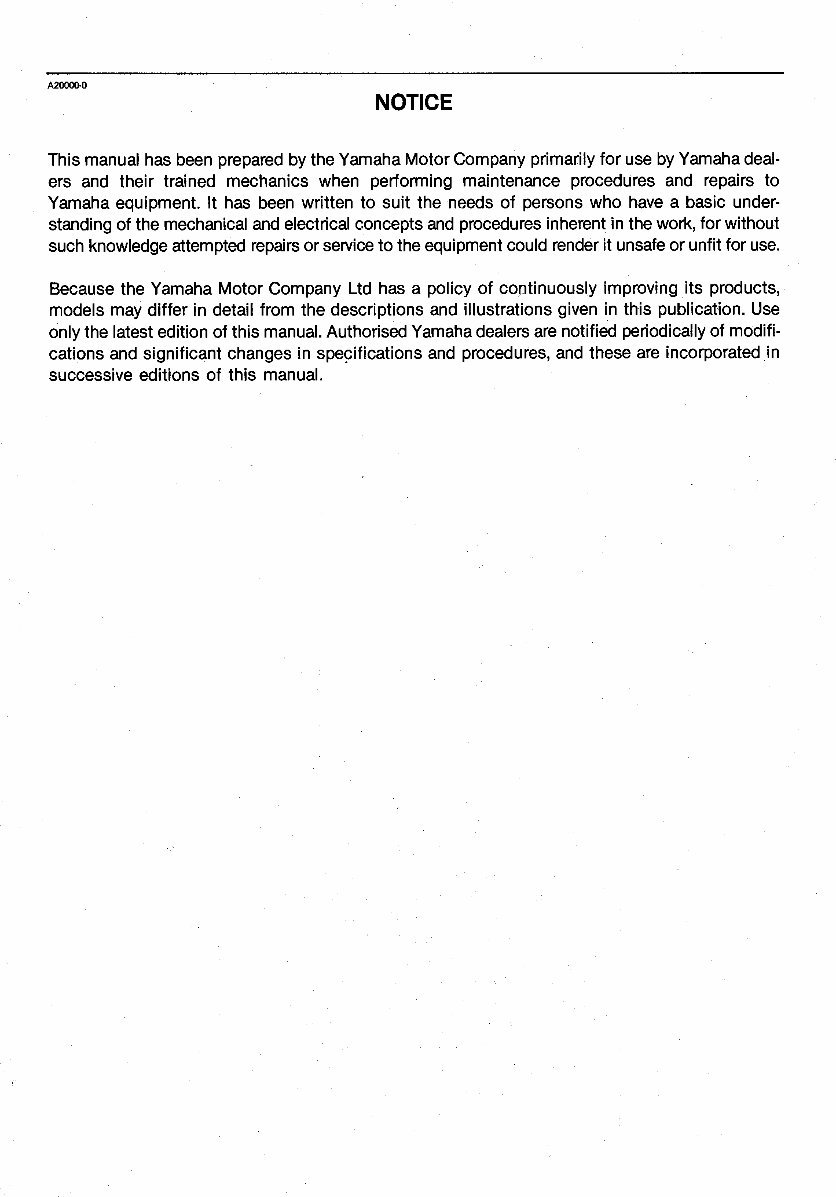 1992 Yamaha 55HP 2-Stroke Outboards (C55ELRP/C55ELRQ/C55ELRR/C55ELRS/C55ELRT/C55TLRS/C55TLRT) OEM Service & Repair Manual preview img 3
