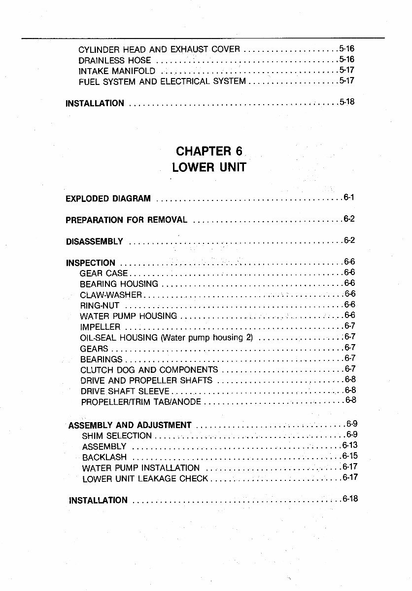 1992 Yamaha 55HP 2-Stroke Outboards (C55ELRP/C55ELRQ/C55ELRR/C55ELRS/C55ELRT/C55TLRS/C55TLRT) OEM Service & Repair Manual preview img 8