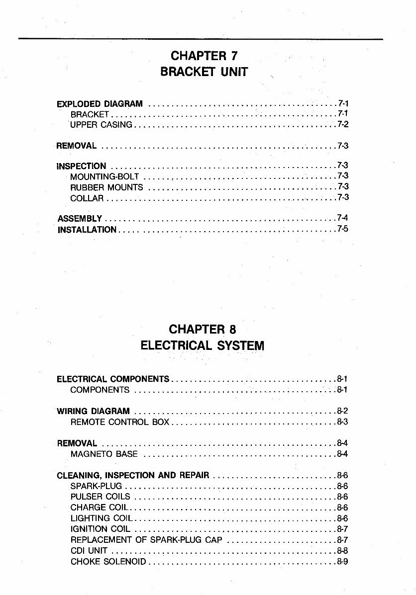 1992 Yamaha 55HP 2-Stroke Outboards (C55ELRP/C55ELRQ/C55ELRR/C55ELRS/C55ELRT/C55TLRS/C55TLRT) OEM Service & Repair Manual preview img 9