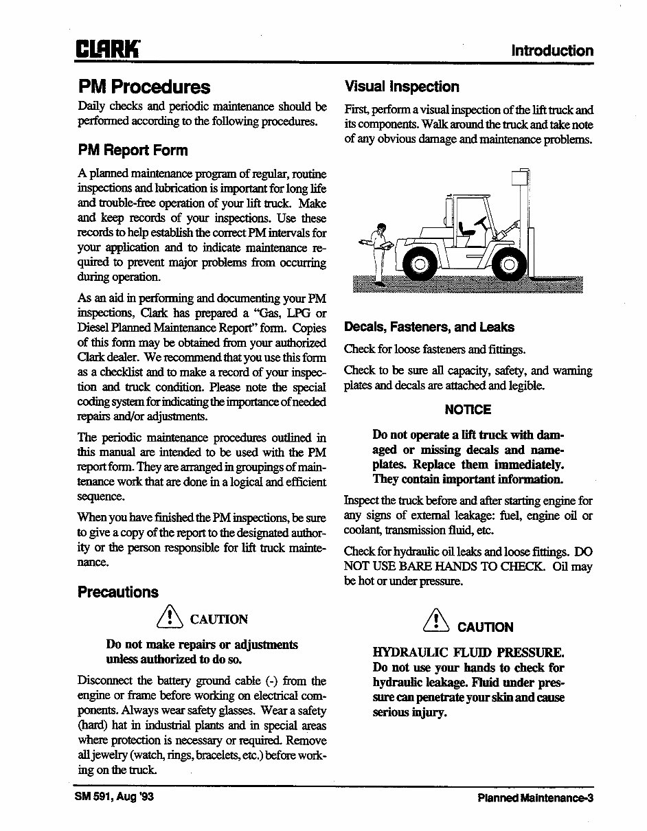 CLARK Forklift FACTORY Service Repair Manual preview img 8