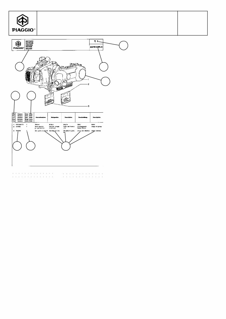 PIAGGIO FLY 150 Replacement Parts Manual 2005 Onwards preview img 4