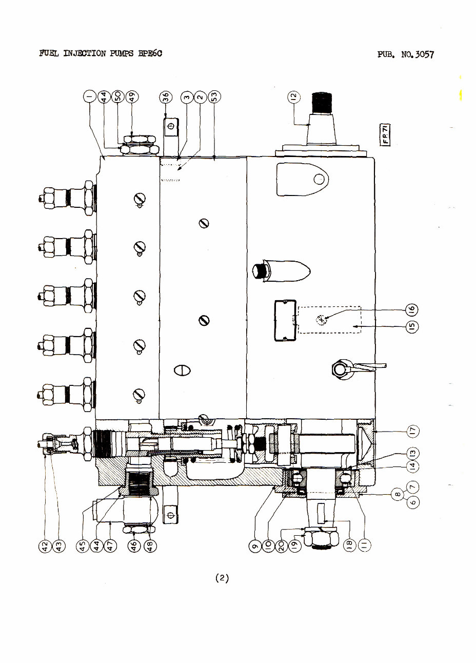 Cav Fuel injection Pump BPE6C Parts manual preview img 2