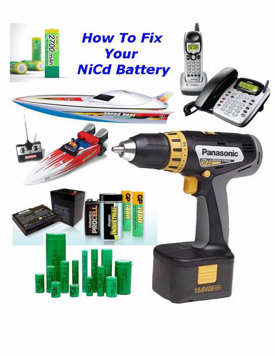 DeWalt Complete NiCad Battery Repair Guide DIY Book preview img 2
